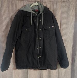 Genuine Dickies Men's XL Black Jacket With Hood